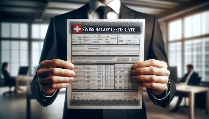 Swiss salary certificate switzerland