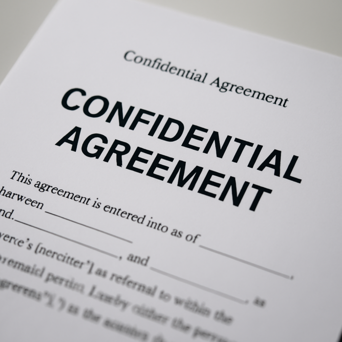 Accord confidentialite nda non divulgation