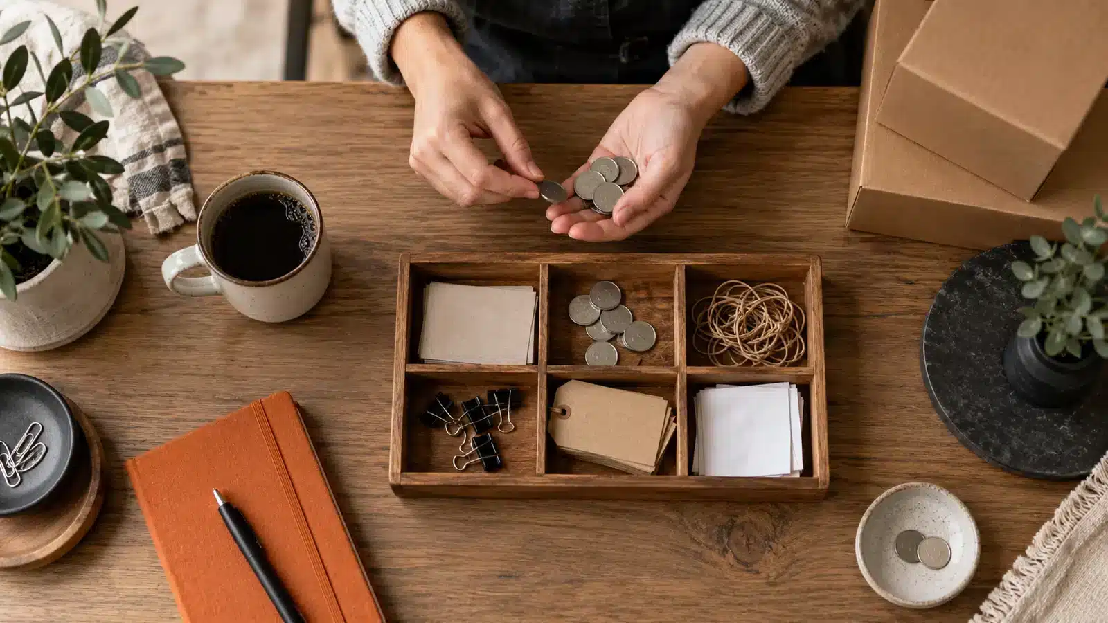 Organising tokens and documents to review a business’s profit.